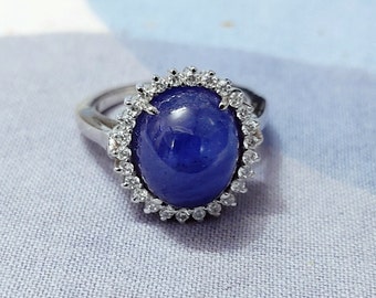 Natural Tanzanite Ring, Tanzanite Jewelry, Silver Jewelry, Gemstone Jewelry, Solitaire Ring, Best For Christmas Gift