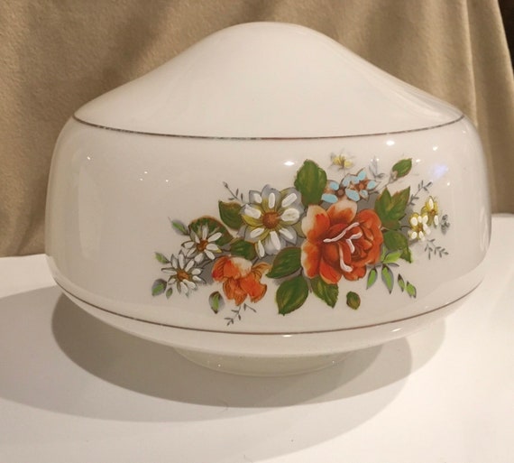 Gorgeous Floral Vintage Ceiling Fan Light Cover Shade Etsy