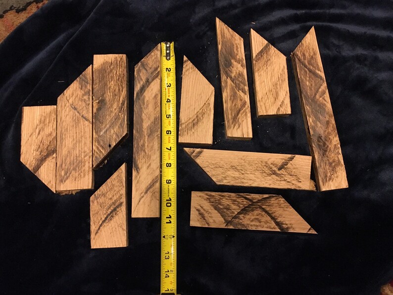 Random Pieces of Cut VERY OldWeathered Oak Barn Wood