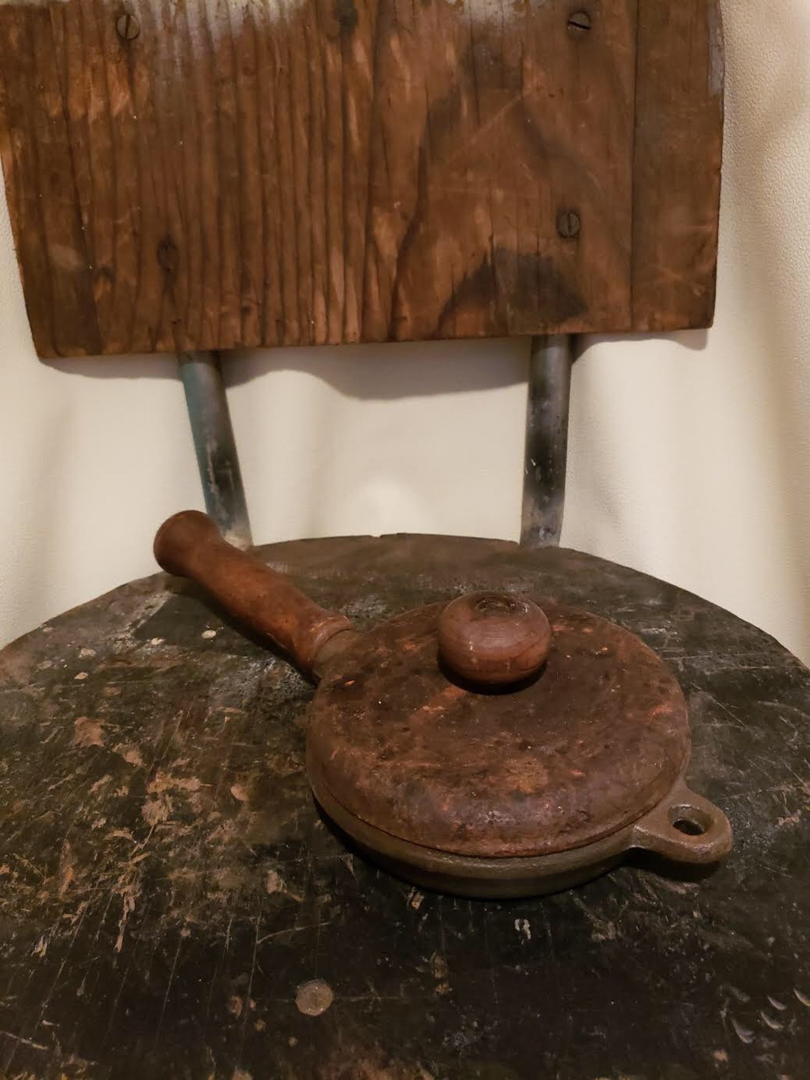 Vintage Made in Taiwan Small 6 Lidded Wooden Handle Cast Iron Etsy