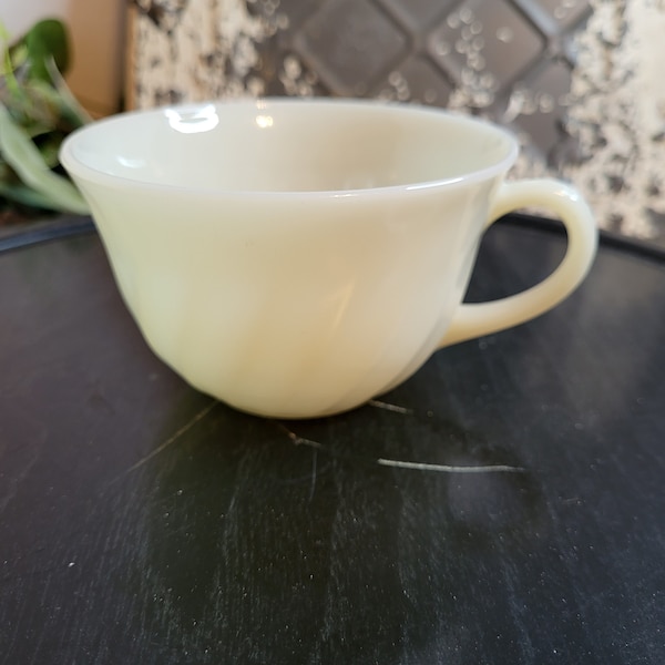 Vintage Fire King White Tea Cup
