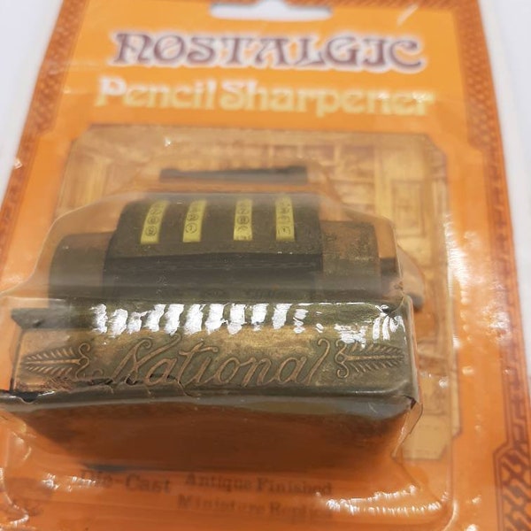 Vintage "Nostalgic" Replica Die Cast National Cash Register Pencil Sharpener