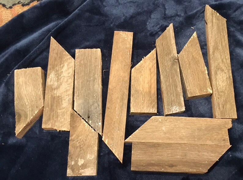 Random Pieces of Cut VERY OldWeathered Oak Barn Wood