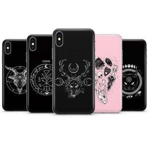 Witchcraft phone case, Occult pentagram phone cover for iPhone, Galaxy & Other