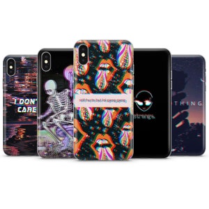 Psychedelic trippy phone case, unique weird cover for iPhone 7, 8, 11, 12, Galaxy S10, S20, A40, A50, A51,  P20, P30
