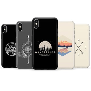 Wanderlust phone case, travel phone case for iPhone 7, 8, 11, 12, Galaxy S10, S20, A40, A50, A51,  P20, P30