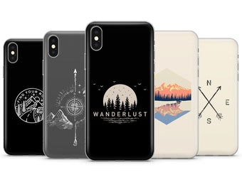 Wanderlust phone case, travel phone case for iPhone 15 Pro Max, 14 Plus, 13, 12, 11 & Samsung S24, S23, A54, Pixel 8 Pro, 7