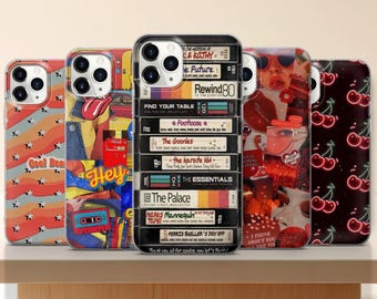 Retro VHS Phone Case iPhone 16 Pro 15 14 Samsung S24 S23 | 80s Y2K Nostalgia Gift | Vintage Aesthetic Cover Pixel 9 8 | Cassette