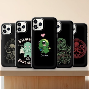 Cthulhu Handyhülle | Lovecraft iPhone 16 15 Samsung S25 | Niedliches Cosmic Horror Cover