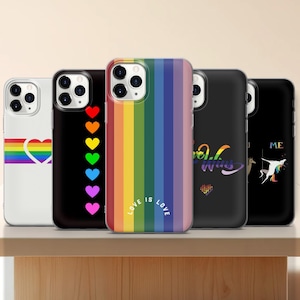 Custodia per telefono Pride Rainbow / LGBTQ+ iPhone 16 15 Samsung S25 / Love is Love Cover