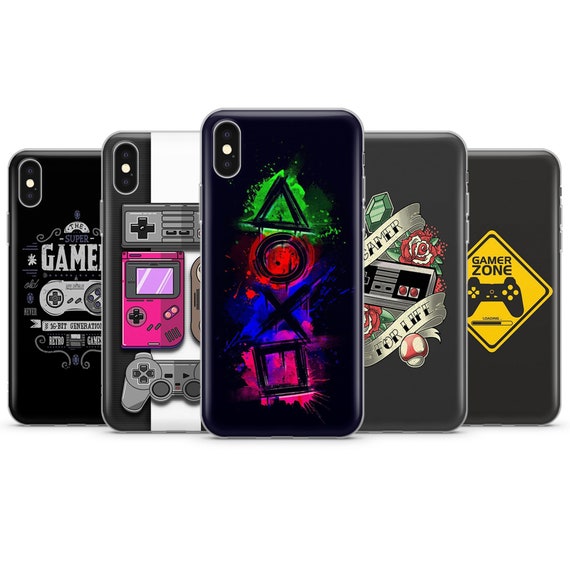 Gamer Phone Case iPhone 16 Pro 15 14 Samsung S24 S23 | Joypad Pattern Gift for Him | Gaming Controller Cover Pixel 9 8 | Aestheti