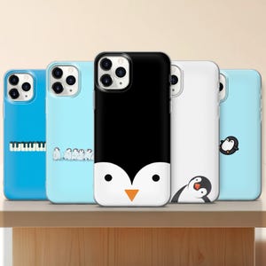 Cute Penguin Phone Case | Kawaii Arctic Birds iPhone 16 15 14 Samsung S25 | Winter Animals Cover