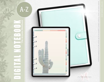 A-Z Digital Notebook - The Arizona Notebook / BUJO / Digital Planner / Alphabet Planner / Journal / iPad Planner / GoodNotes / Notability