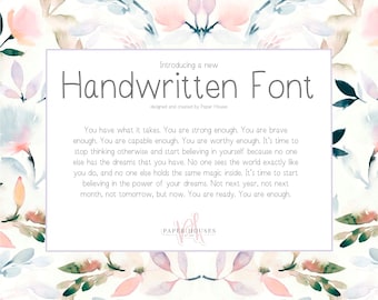 Handwritten Font | Digital Font | Hand Lettering | Calligraphy Font | Modern Font | Wedding Font | Handwriting Font