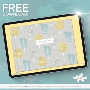 FREE DOWNLOAD (please read the description for details) - Activity Planner / Digital Planner / Activity Book / Notebook / Puzzle Book