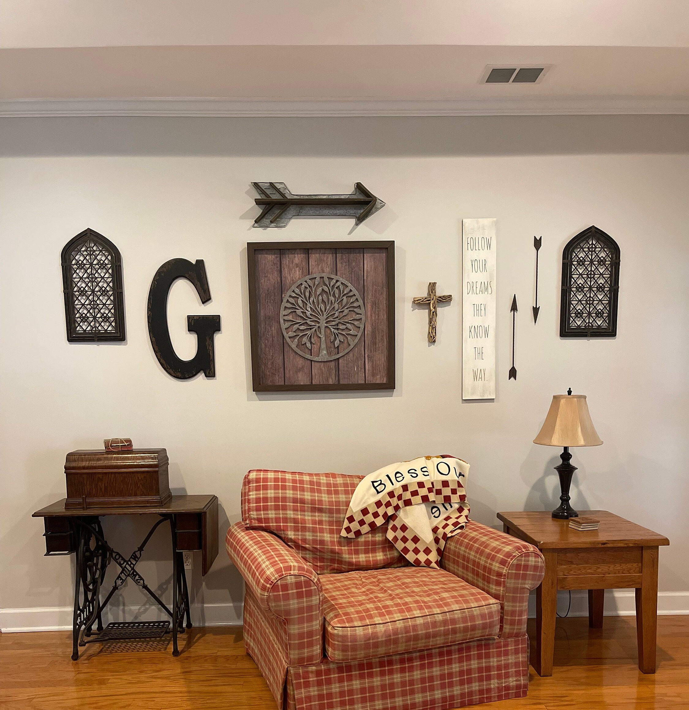 Cathedral Style "faux Wrought Iron" Wall Panels, Church Window Decor