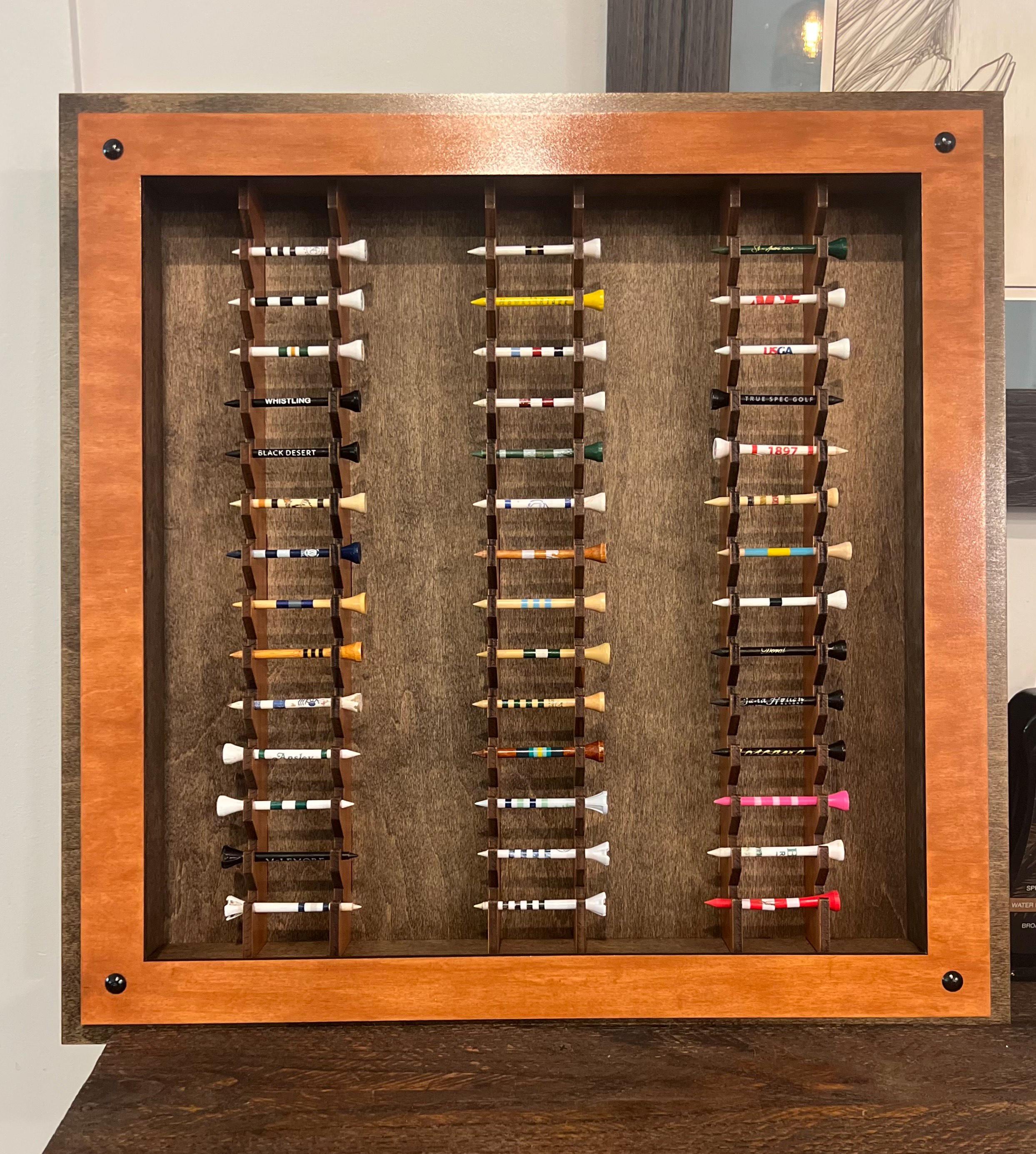 Golf Tee Display Case, Golf, Collectibles, Gift Ideas, Golfing - Etsy