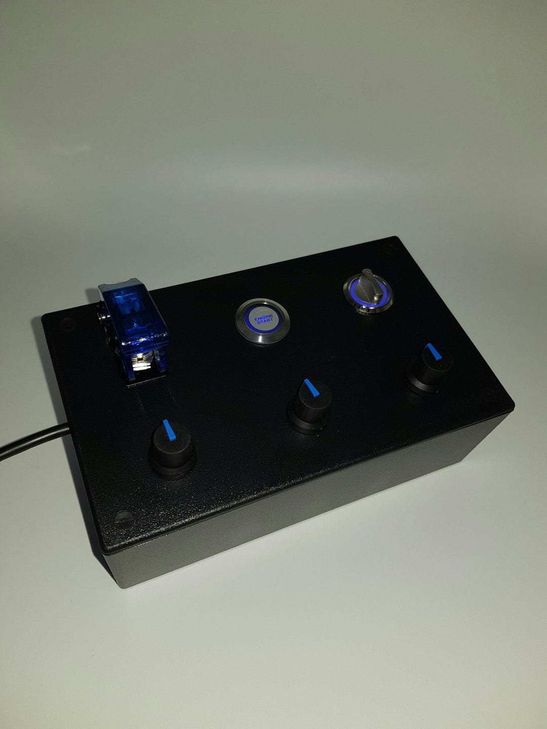 Pc Usb Button Pc USB Button Box 13 Functions Back Lit Blue for Simracing - Etsy