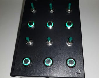 Pc USB button box 21 functions for DCS, IL2, Microsoft 2020 flight sim, X-plane12 & Prepa3d
