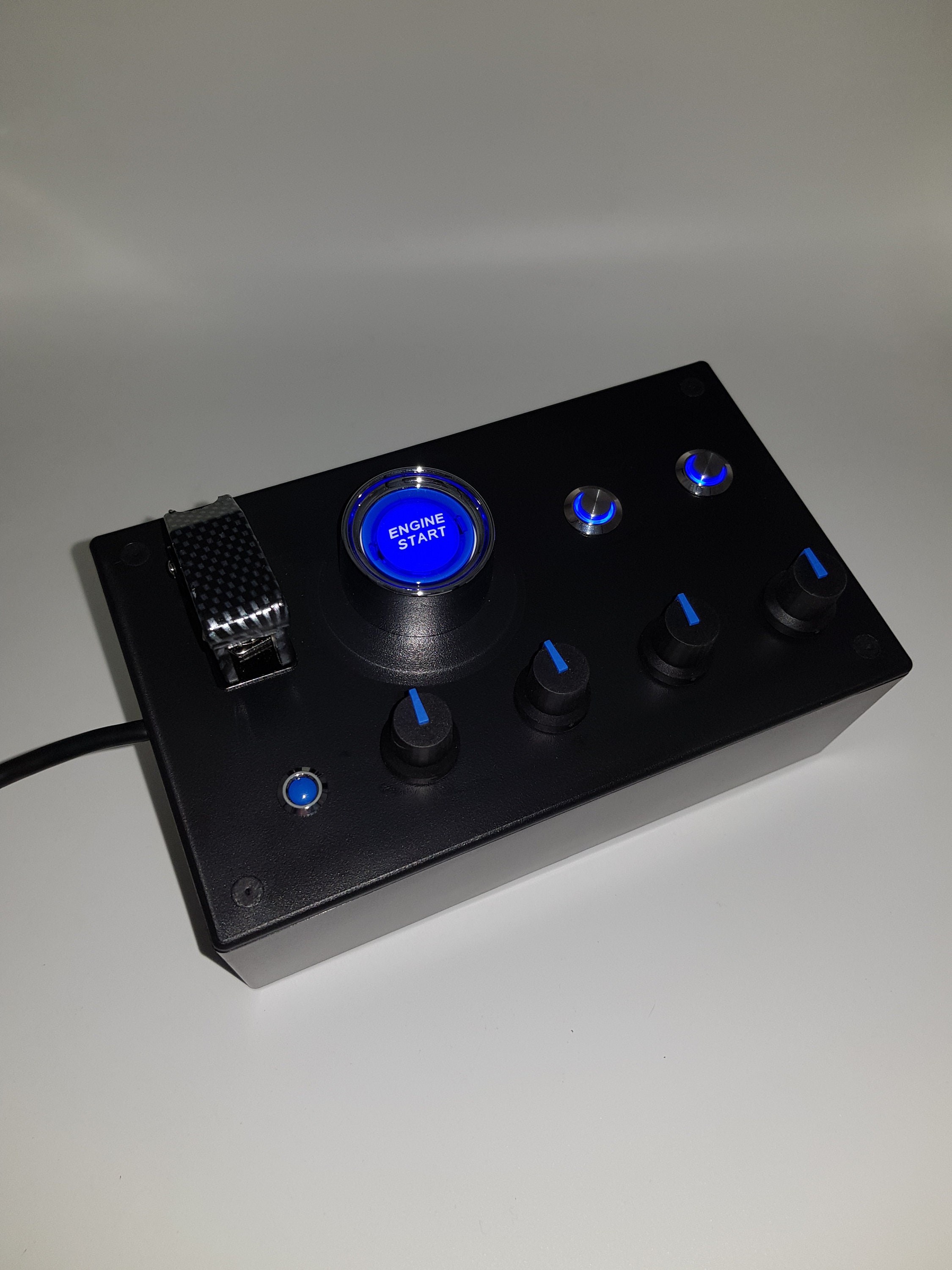 PC USB Button Box 12 Functions Metallic Red Back Lit Buttons - Etsy UK