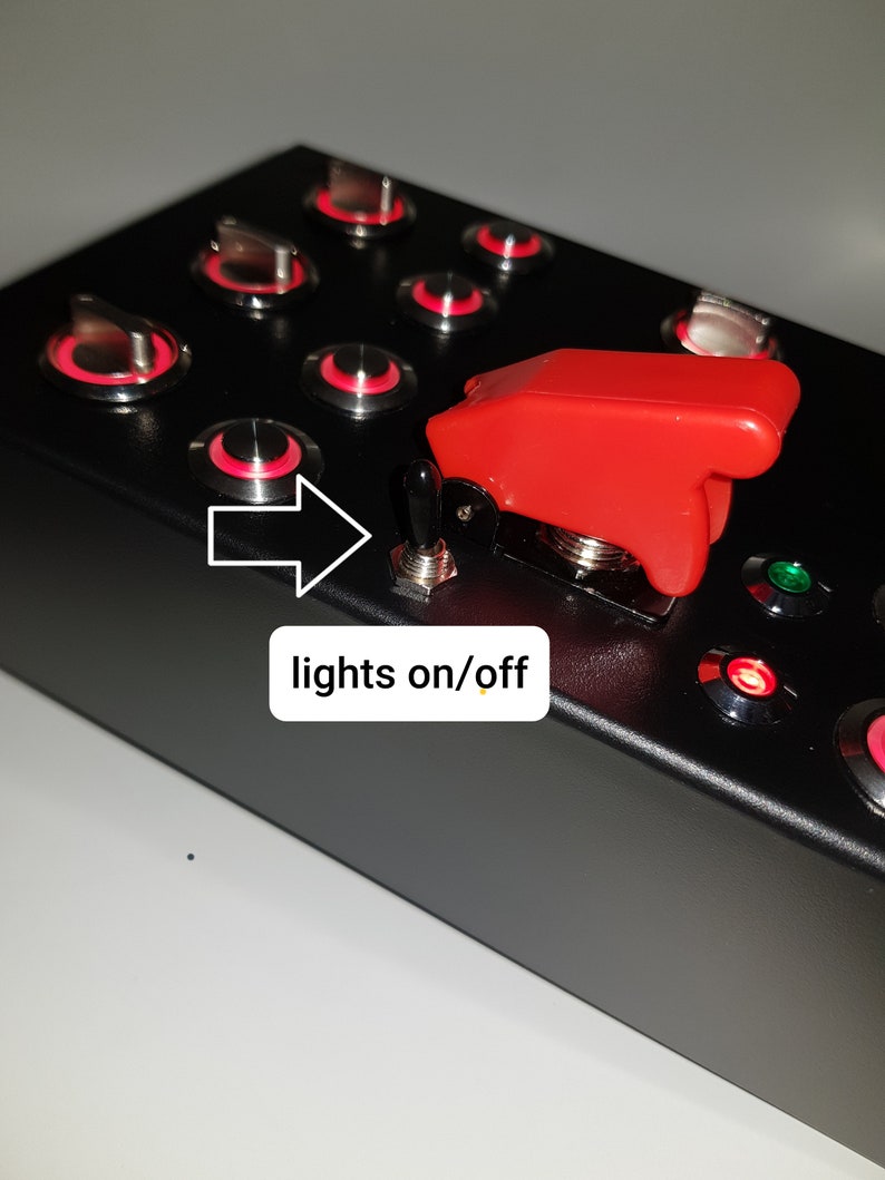 PC USB 30 Functions Button Box With Neon Labels Sheet for - Etsy