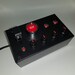 PC USB Button Box 12 Functions Metallic Red Back Lit Buttons Sim Racing ...