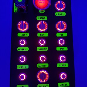 Ps5 Assetto Corsa Competizione Usb Button Box 20 Functions Back-lit RED ...