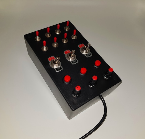 USBボタンボックス PC用スイッチボックス SIMレース用 Amazon | SIMPUSH シムレーシング用品 ボタンボックス button