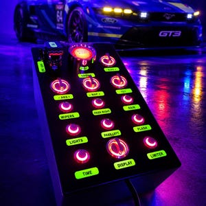 Xbox X Assetto Corsa Competizione usb button box 20 functions back-lit RED Simracing it can be used on F1 2022/23 and Project Cars 2