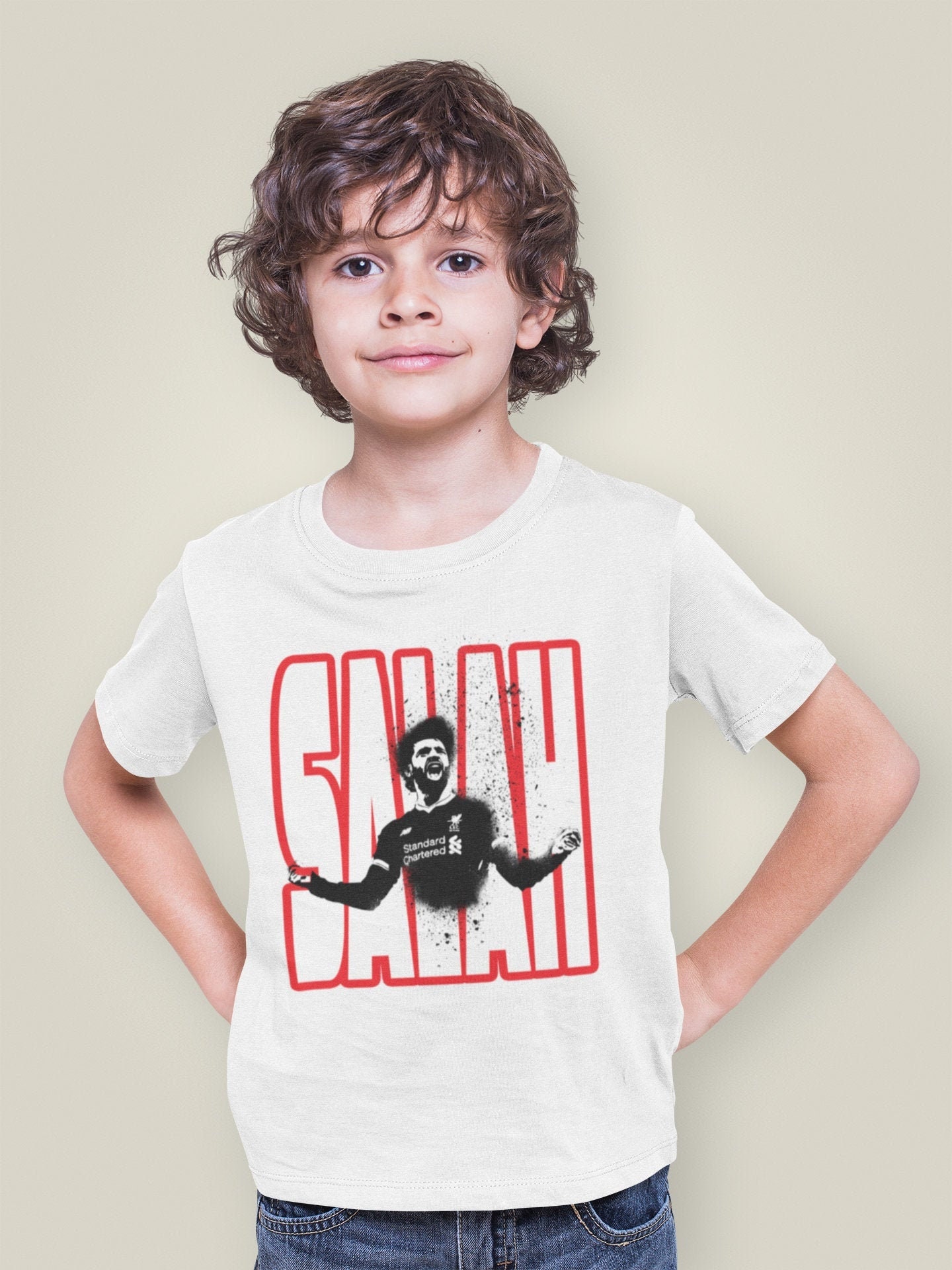 Mo SALAH Kids T-shirt Liverpool T-shirt LFC - Etsy