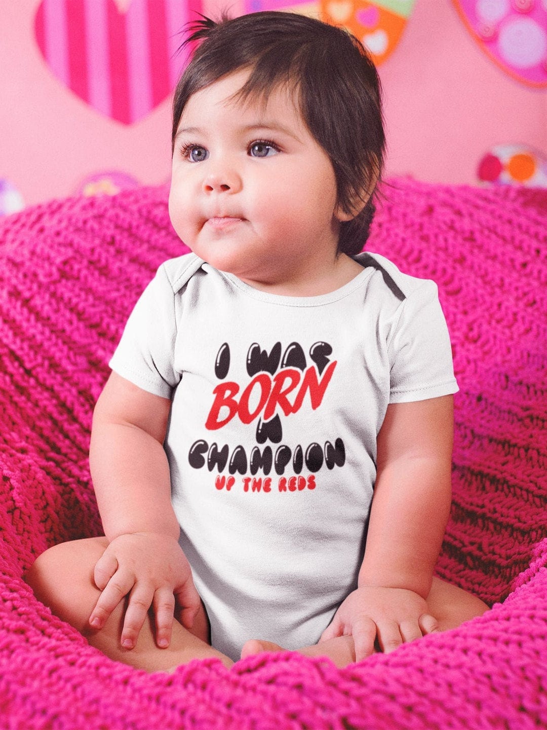 Liverpool FC Baby Onesie Infant Bodysuit Born A Champion LFC Baby