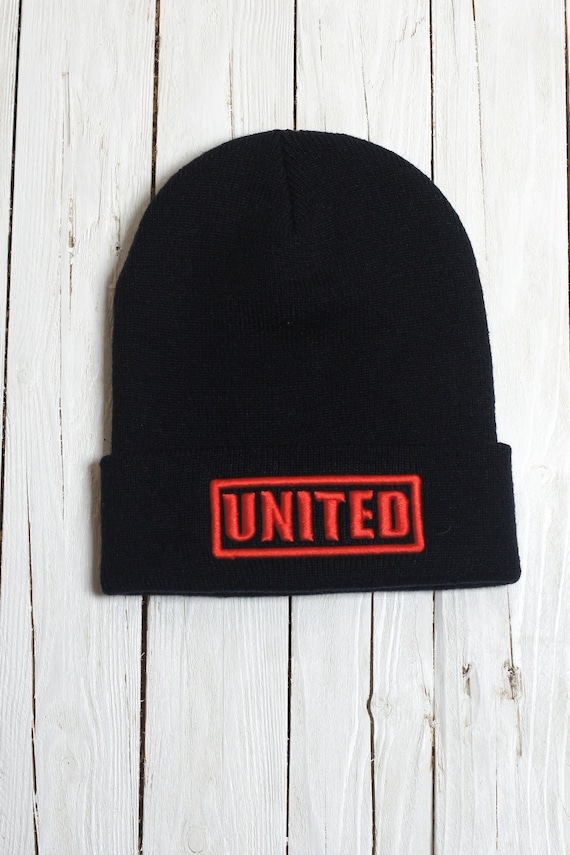 Unisex Beanie Hat MUFC 3D 