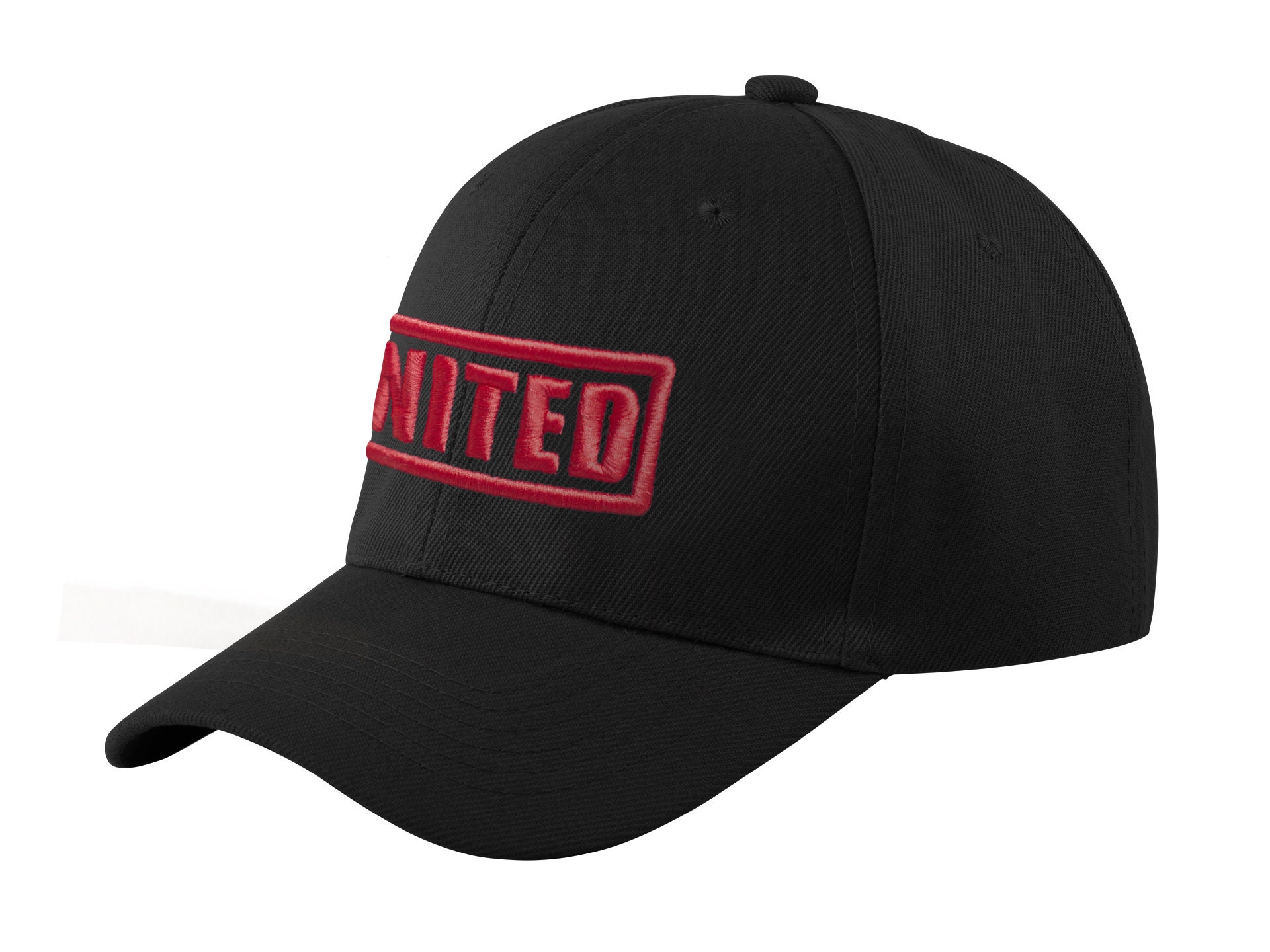 Manchester UNITED Closed Back Cap MUFC Cap Structured Dad - Etsy UK