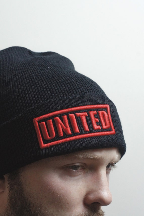 Unisex Beanie Hat MUFC 3D 
