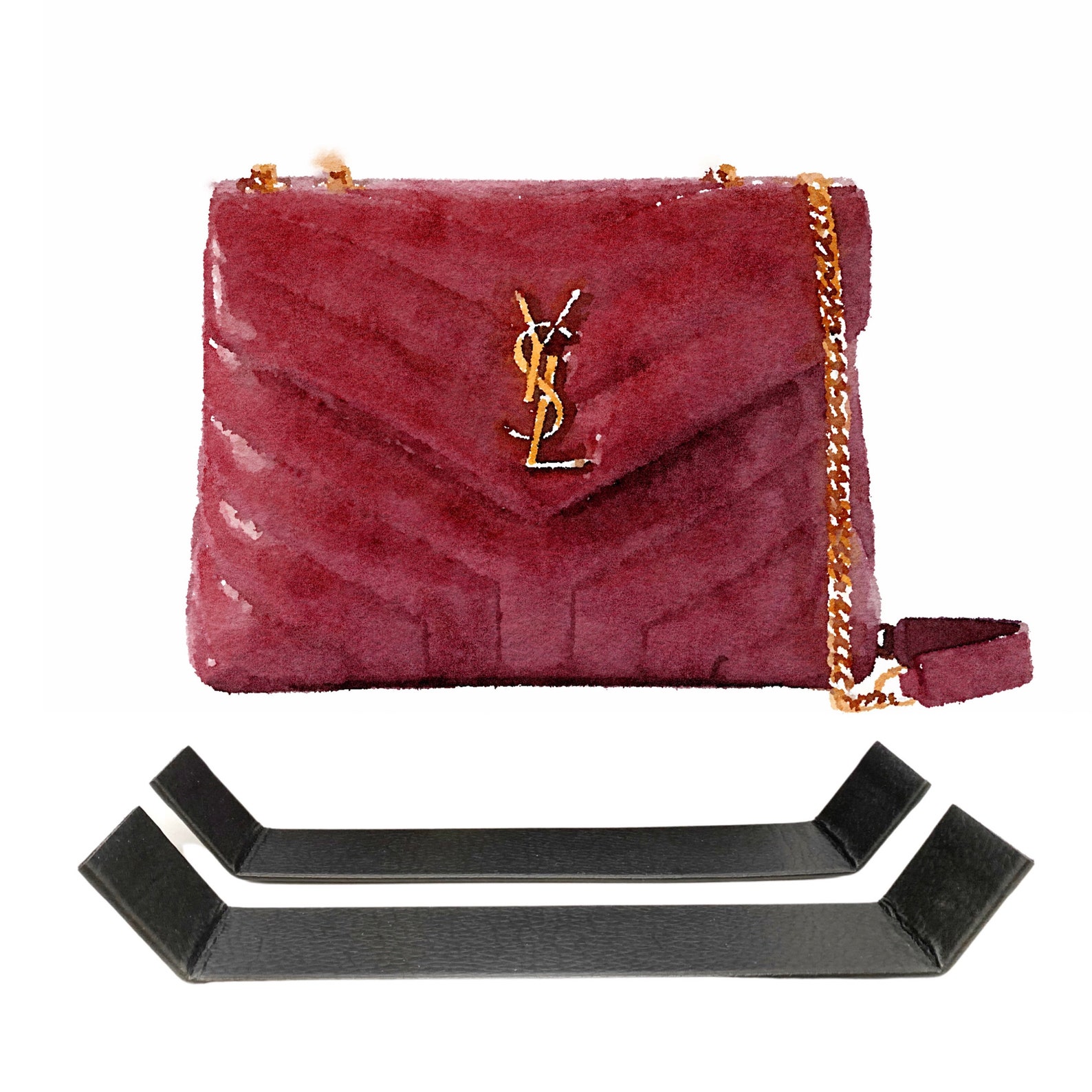 Bag Insert / Base Shaper / Saver Side Protector for YSL Saint Etsy