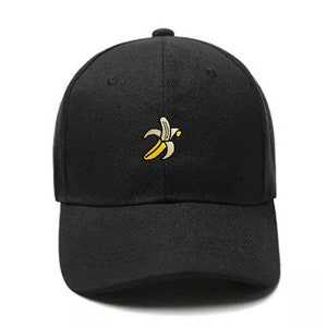 T92 Exclusive Embroidery Banana unstructured strapback baseball Dad Hat Men Women Embroidered Cap