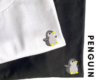 iotaillustration Have You Seen This Penguin?, Womens, Girls, T-Shirt, Tee, Cancun, White, Light Yellow, Women's Apparel by Oliver Lake