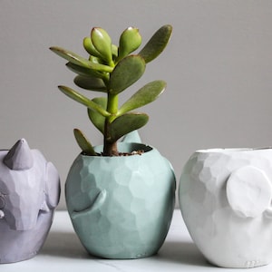 Elephant Animal Planter-Succulent Cacti Planter-Gift for Plant Animal Lover Lavender