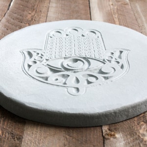 Incense Tray-Hamsa Zen Decor-Tray for Crystals-Candle Tray image 3