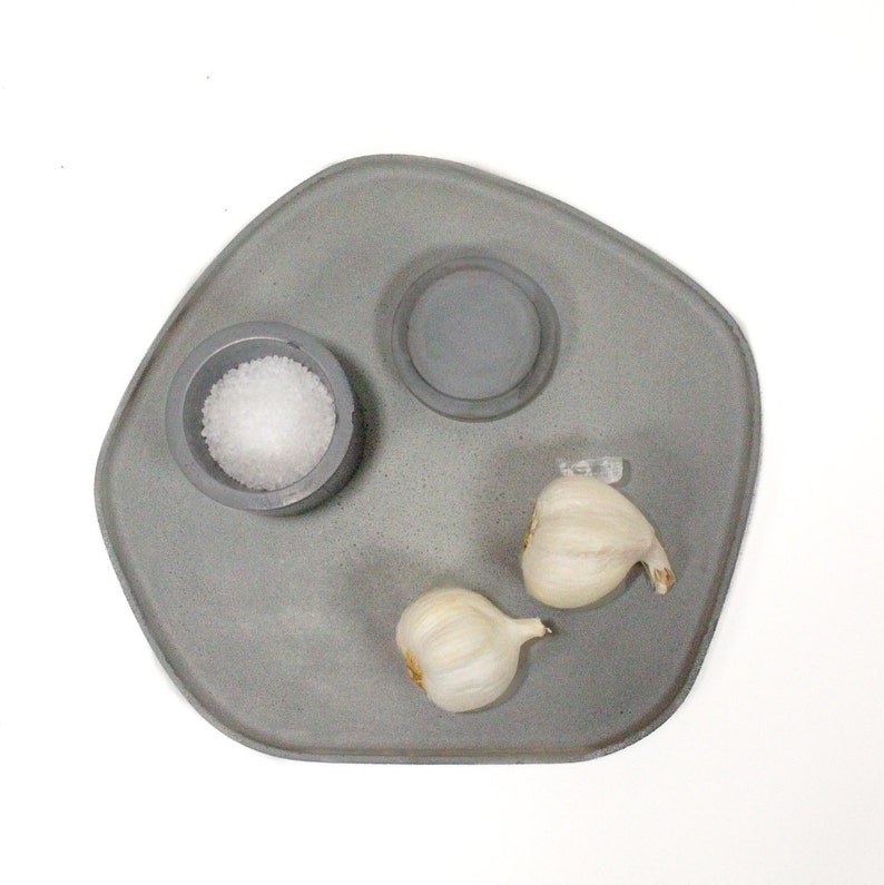 Large Concrete Trayoval Coffee Table Trayround Concrete Etsy