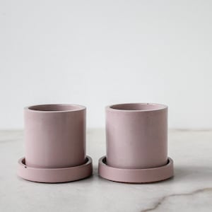Colorful Planter-Unique Handmade Planter with Tray-Gift For Plant Lover
