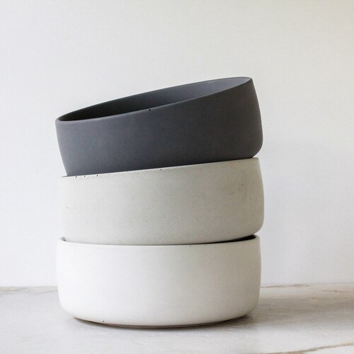 Handcrafted Concrete Bowl: Modern Farmhouse Decor, Key Bowl (7 inch)