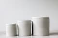 Modern Concrete Canisters-Candle Jar with Lid-Decorative Storage Canisters