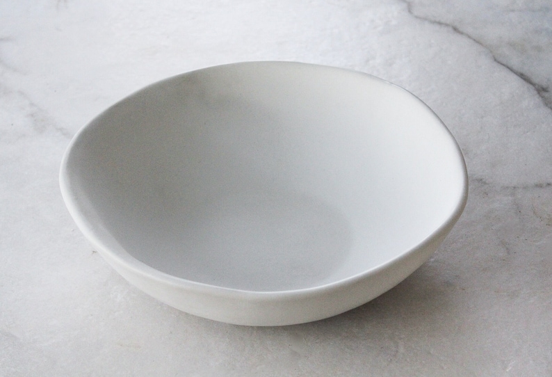 Large Decorative Bowlconcrete Shallow Shaped Etsy