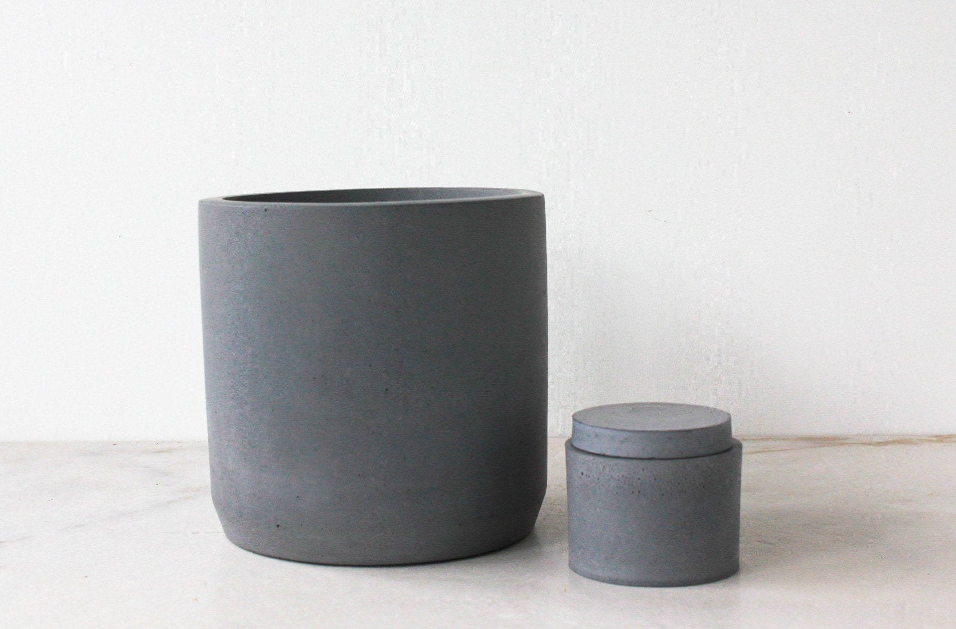 Charcoal Utensil CrockConcrete Kitchen Utensil HolderRustic Etsy