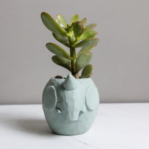 Elephant Animal Planter-Succulent Cacti Planter-Gift for Plant Animal Lover image 6