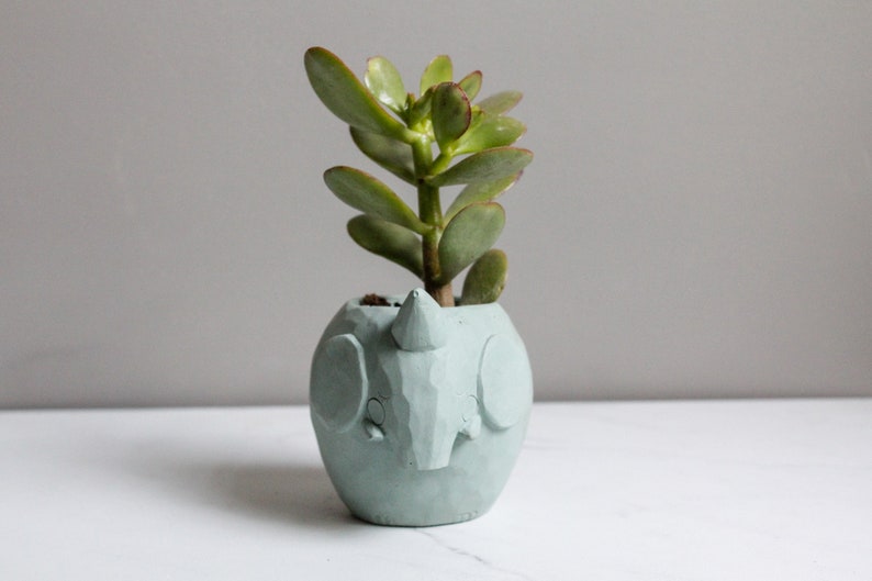 Elephant Animal Planter-Succulent Cacti Planter-Gift for Plant Animal Lover image 6