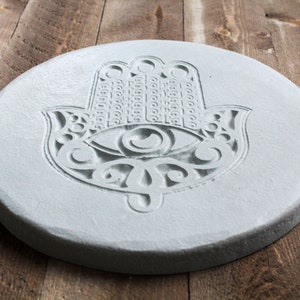 Incense Tray-Hamsa Zen Decor-Tray for Crystals-Candle Tray image 6