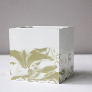 Succulent Planter-Concrete Planter Pot with Drainage Hole-Gift for Plant Lover