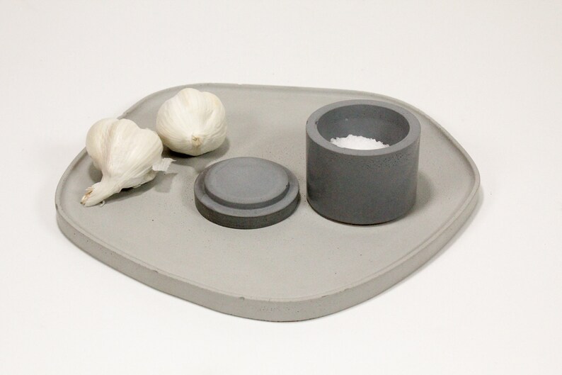 Large Concrete Trayoval Coffee Table Trayround Concrete Etsy